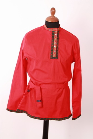 Косоворотка РК-4/7 хлопок красная