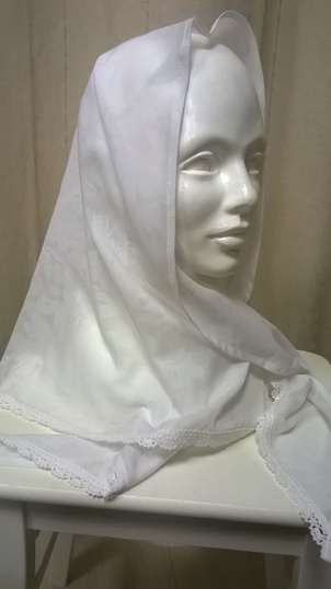 Косынка с кружевом 12