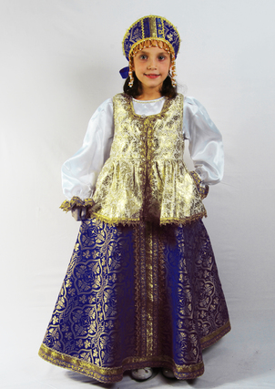 Сарафан, блузка, душегрея 